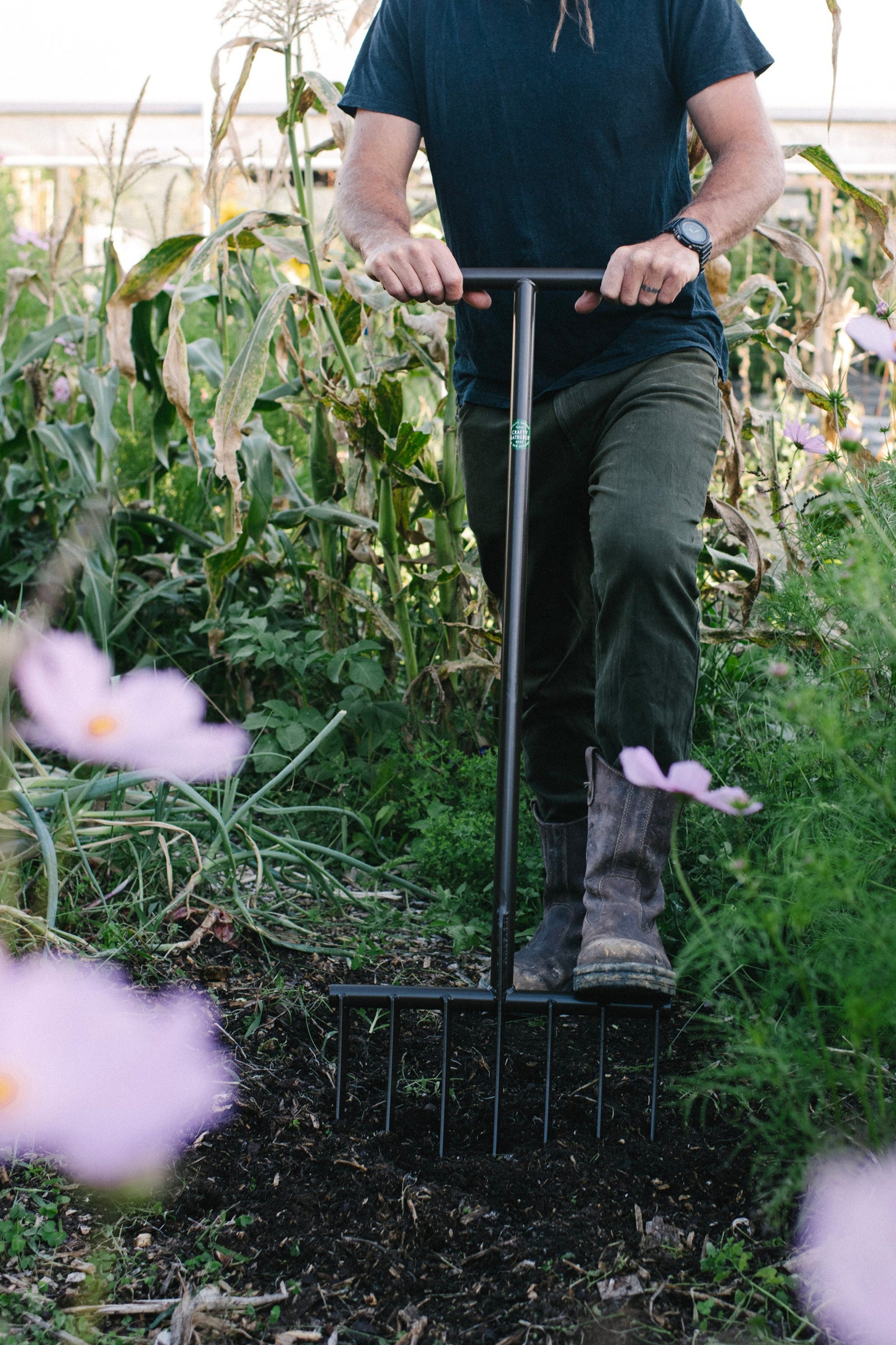 7-tine garden fork