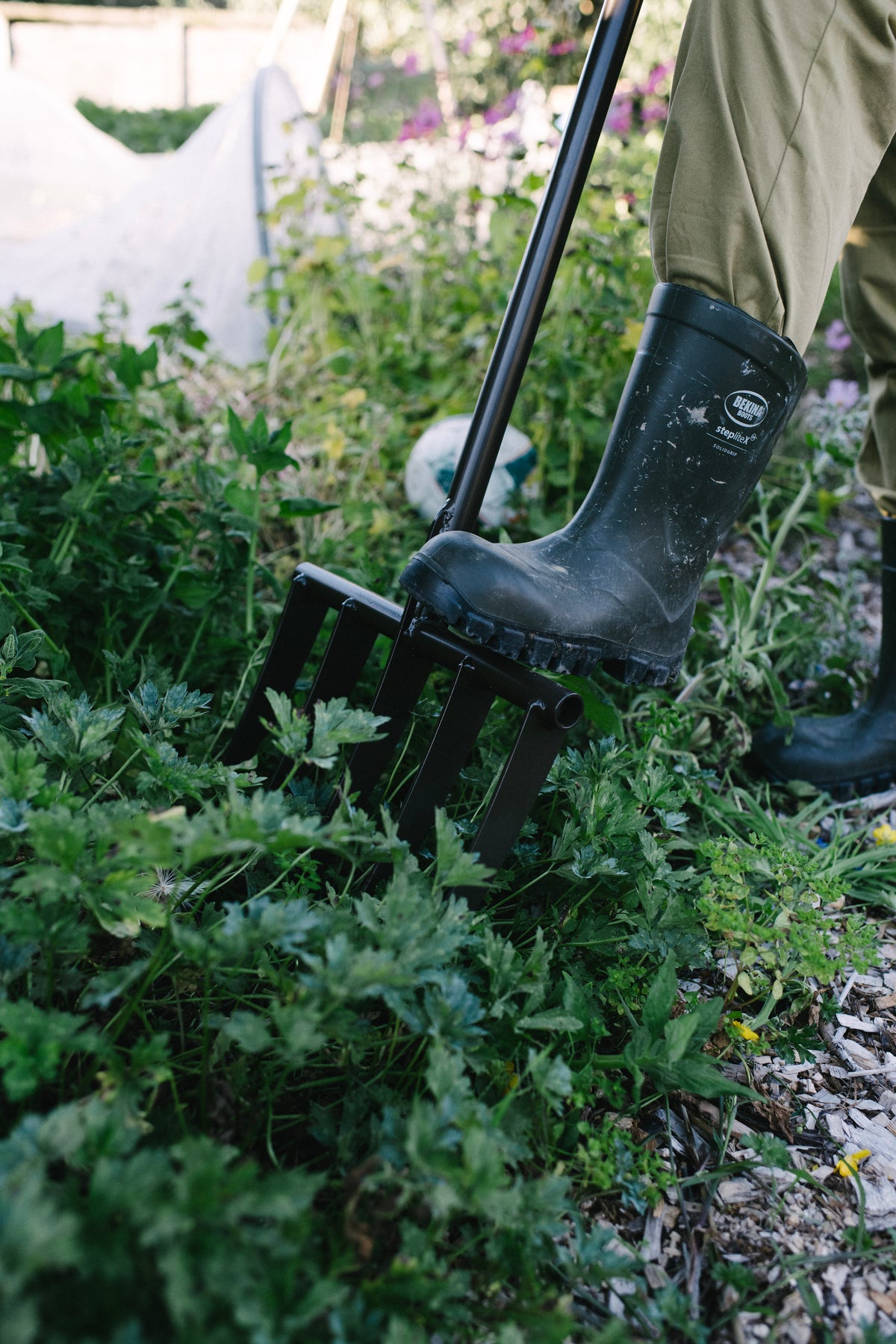 sharp tines on our garden fork