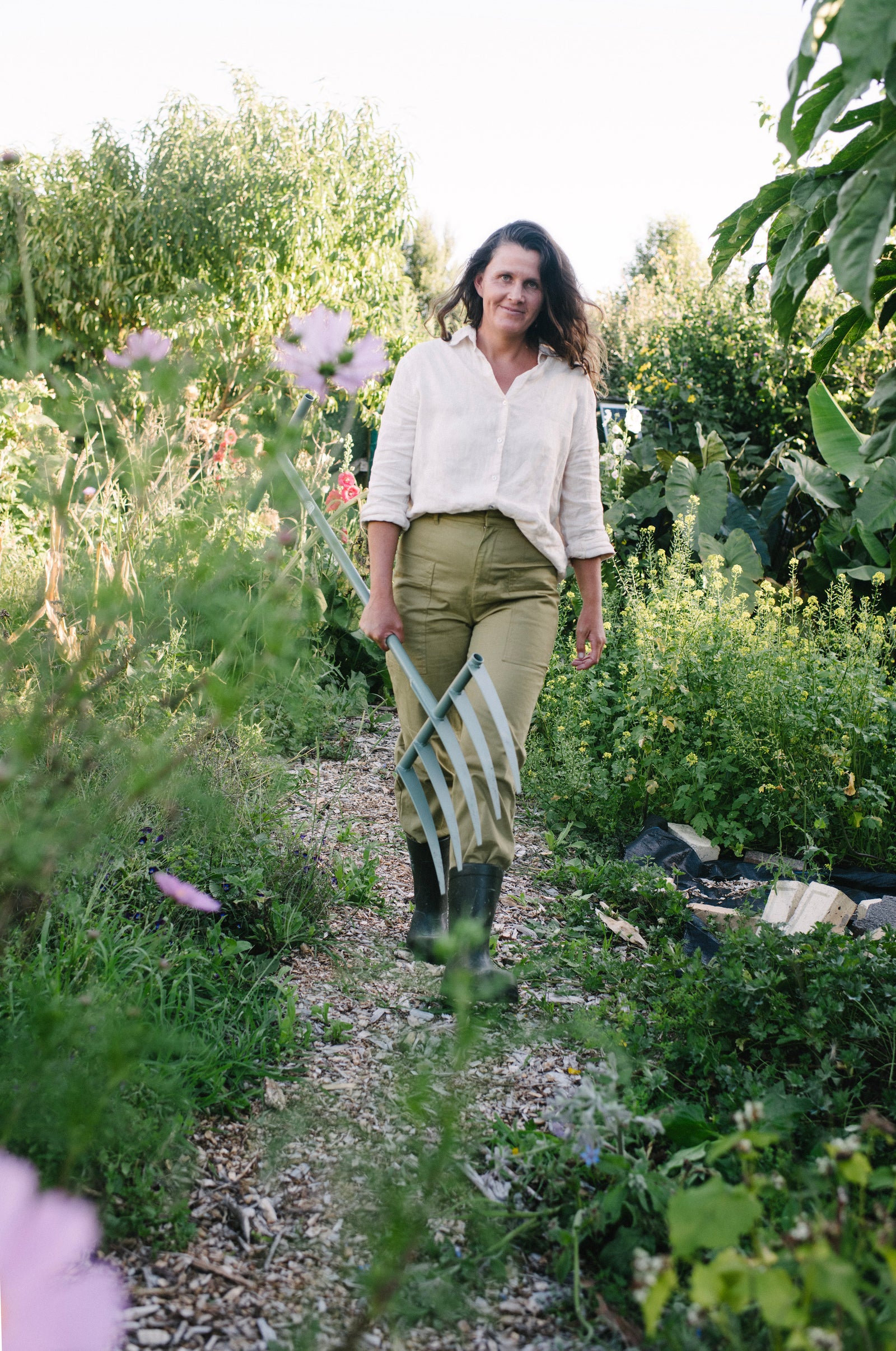 Garden confident with pretty garden fork