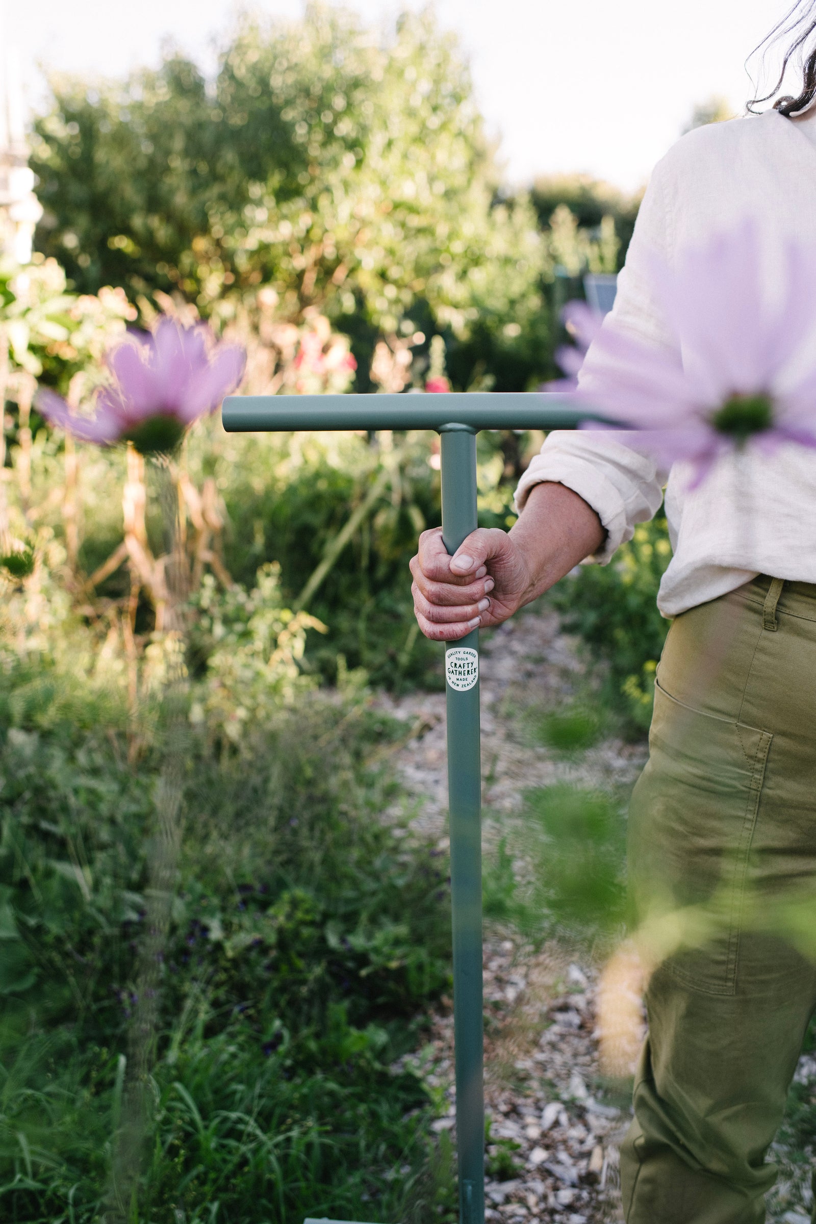 Extra wide handle on our garden fork