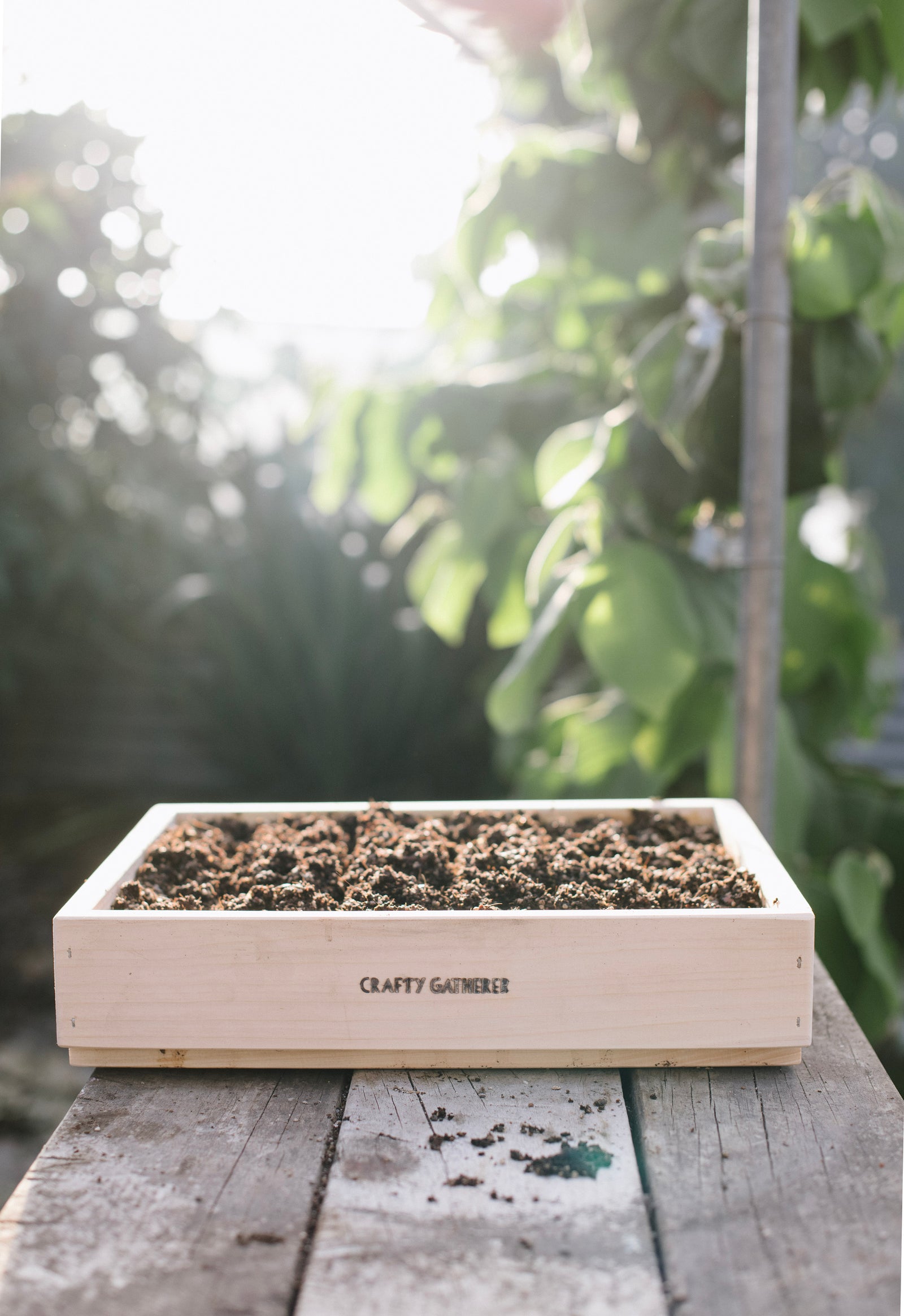 Handcrafted, NZ made seed raising tray